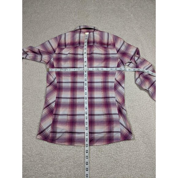 Marmot women's plaid long sleeve‎ button front roll tab outdoor shirt XS - Picture 9 of 11